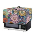 thumbnail image 2 of FOR U DESIGNS Boho Mandala Flower Pattern Microwave Oven Dust Cover Dust-Proof Kitchen Appliance Covers Wear-Resistan Microwave Dust Covers Cloth in Home and Office-S, 2 of 8