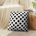 thumbnail image 3 of LALILO Throw Pillow Covers Polka Dot Black And White Polka Acrylic Art Cushion Cover 18" x 18", 2 Pack, 3 of 6