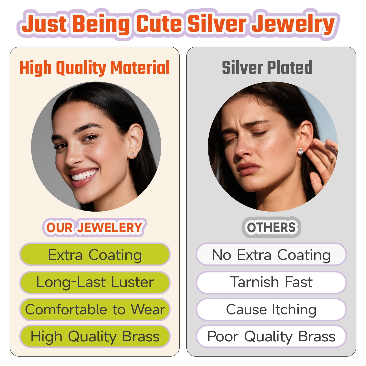 Just Being Cute Initial Earrings for Women Rainbow Cubic Zirconia Letter Stud Earring Hypoallergenic Alphabets M Studs Birthday Mothers Day Jewelry for Mom/Her with Gift Card
