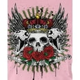 thumbnail image 4 of Old Glory Juniors Skull & Roses Short Sleeve Graphic T Shirt, 4 of 6