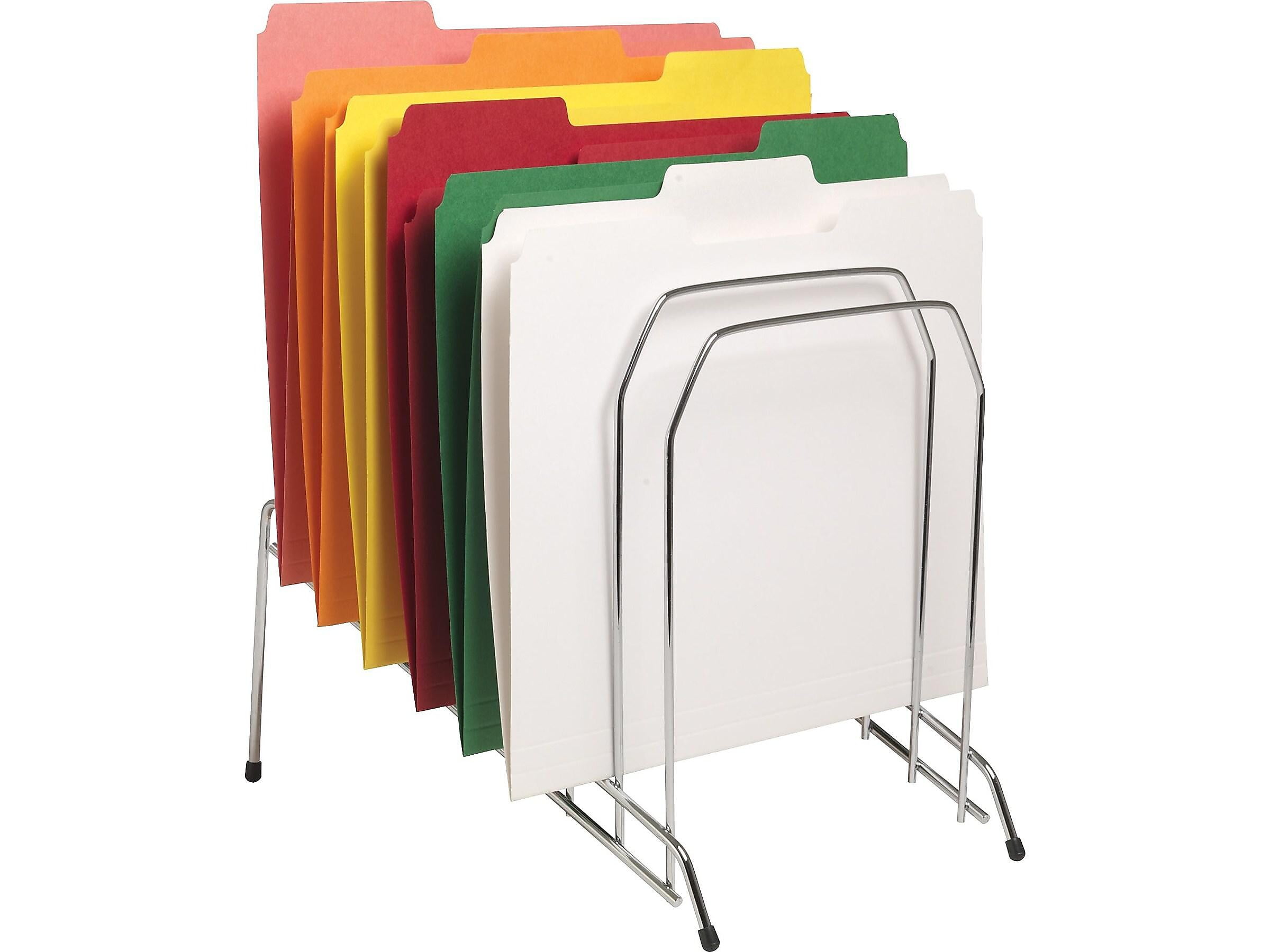 MyOfficeInnovations Metal Incline Desktop File Sorter 8 Compartments