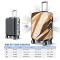 thumbnail image 2 of Multi-Size Suitcase Protective Cover Full Range Double Stitching Invisible Zipper For Travel Business Tan Geometric Lines_4 Large, 2 of 8