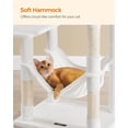 thumbnail image 4 of Torre Cat Tree Feandrea de 143 cm con 4 rascadores, color crema, 4 of 7
