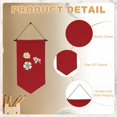 thumbnail image 3 of Uxcell 2Pcs Blank Canvas Banners, Pin Display Wall Banner for Home Decor Dark Red, 3 of 7