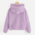 thumbnail image 4 of Hoodies for Girls 10-12 with Pockets Girls Fuzzy Fleece Pullover Hoodies Loose Sweatshirt with Pockets Outwear Coat Casual Tops, 4 of 6