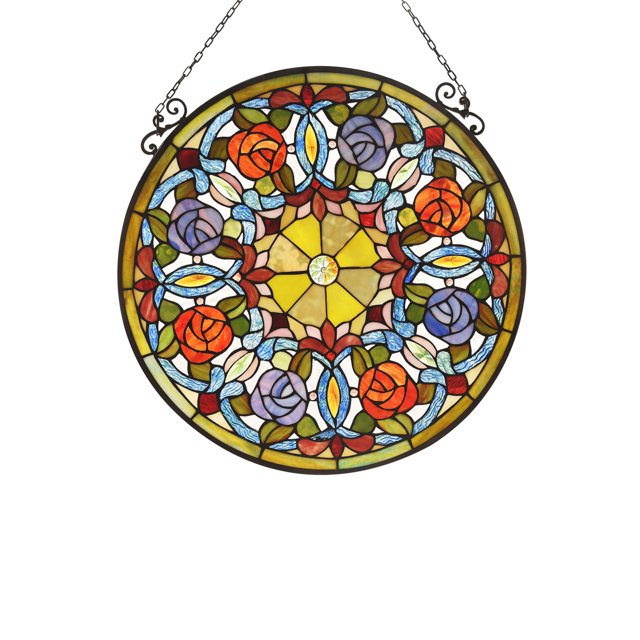 Lighting AVA Animal Tiffany-glass Window Panel 24