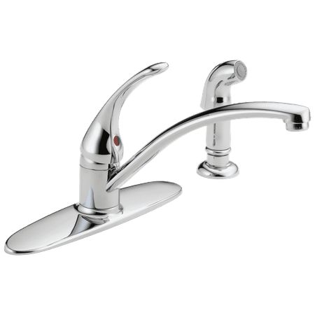 

CHOSERA Foundations Single Handle Kitchen Faucet with Spray in Chrome