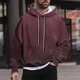 thumbnail image 1 of Sudadera con capucha para hombre, estilo casual, con cuello redondo, estampado, manga larga, blusa de poliéster, 1 of 6