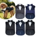 thumbnail image 7 of ibiyuan Dog Suit with Bow Tie Pet Tuxedo for Small Medium Dogs Cats Formal Clothes Puppy Outfits for Halloween Wedding Birthday, 7 of 7