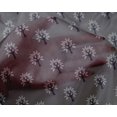 thumbnail image 4 of oneOone Silk Tabby Fabric Floral & Flying Swan Block Printed Craft Fabric BTY 42 Inch Wide, 4 of 4