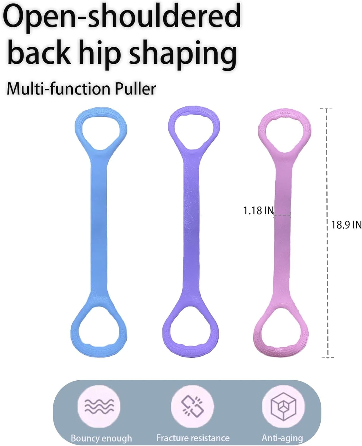 Resistance Band with Handles, Elastic Bands for Working Out,Arm,Back,Shoulder Training Elastic Ropes,Exercise Equipment for Yoga, Pilates,Physical Therapy Stretching