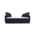 thumbnail image 6 of ACME Irina Velvet Fabric Upholstered Sofa with Sleeper and 3 Pillows in Blue, 6 of 8