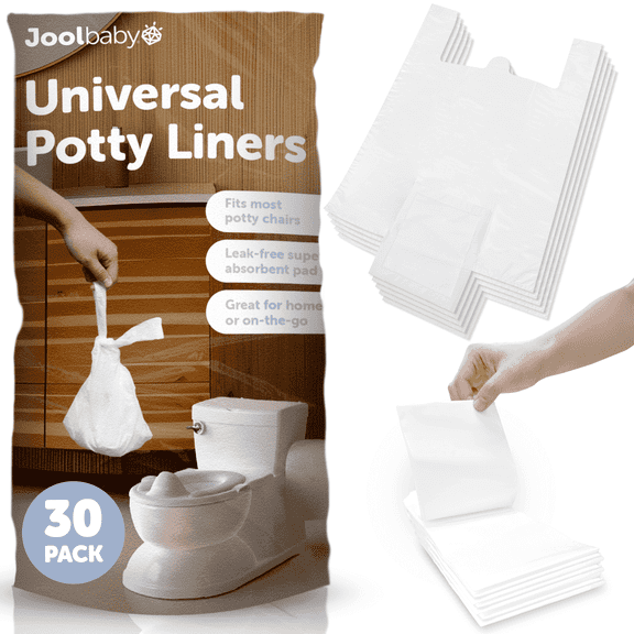 Jool Baby Disposable Potty Liners Universal Fit for Potty Chairs Super-Absorbent 30 count