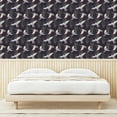 thumbnail image 3 of Ambesonne Duck Peel & Stick Wallpaper for Home, Aquarelle Flying Birds Jungle, 13"x100", Dark Indigo Multicolor, 3 of 5
