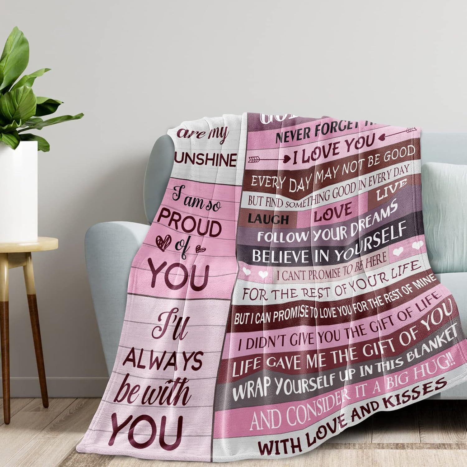 Goddaughter Gifts, Baptism & Birthday Gifts for Girl, God Daughter Gifts from Godmother Blanket Christian Christmas First 1st Communion Confirmation Gifts for Teen Girls Goddaughter Women Blanket