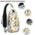 thumbnail image 5 of Sunflower and Truck Design Sling Backpack with Adjustable Strap, Multiple Compartments, Lightweight Durable Crossbody Backpack for Travel and Outdoor Use, 5 of 5