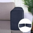 thumbnail image 4 of 2pieces Sofa Armrest Cover Stretch Protector Machine Washable Armchair Cover Navy, 4 of 7