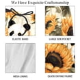 thumbnail image 4 of luoweisi Men's Beach Shorts Quick Dry Swim Trunks with Mesh Lining Panda Sunflower L, 4 of 5