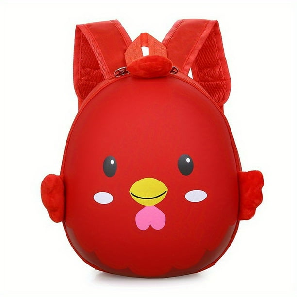 Mochila Con Diseño De Huevo De Pollo, Mochila Escolar De Dibujos Animados Kawaii, Bolso De Hombro Doble De Anime Lindo