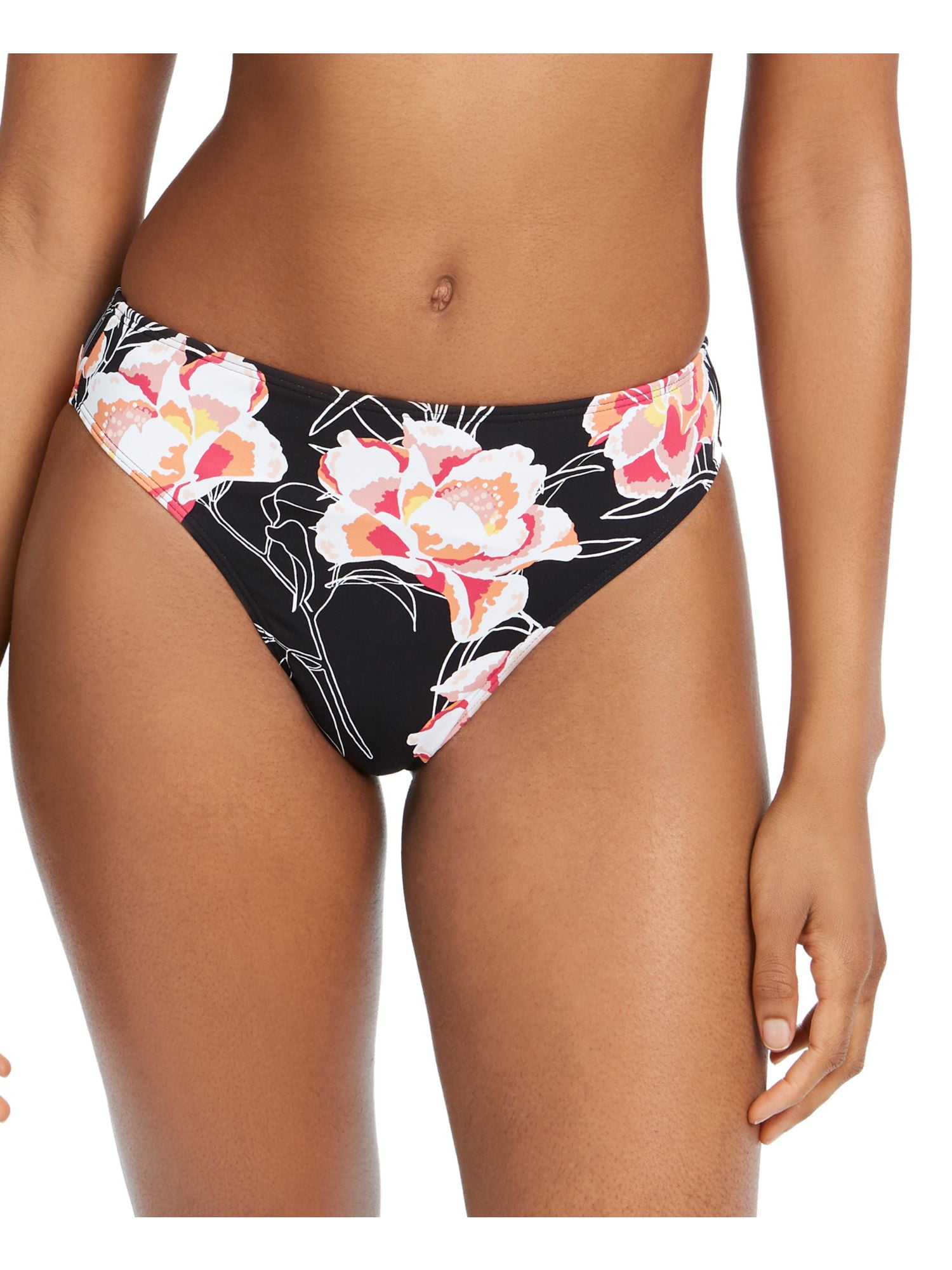 Roxy Swim Knotted Tie Side Floral women's bikini bottoms Size Large MSRP $38 NWT 