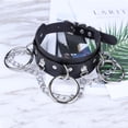 thumbnail image 2 of Pendentif en Cuir de Cravache Collier Réglable Fille Punk Collier Chaîne Femmes Bijoux Cadeau, Noir, 2 of 10