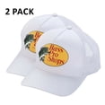 thumbnail image 1 of Bass Pro Shops Trucker Cap White Mesh Snapback Outdoor Hat - 2 Pack (S06), 1 of 1