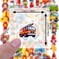 thumbnail image 6 of 35pcs-50pcs Cartoon Stickers Firefighter Kids Stickers Emergency Vehicles Funny Stickers for Notebooks Luggage, 6 of 9