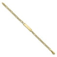 thumbnail image 2 of 10K Yellow Gold bracelet ID Figaro 6 in 4.4 mm 3.61, 2 of 3
