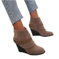 thumbnail image 2 of Botas de tacón alto para mujer, informales, con cordones, cremallera, Color sólido Wmkox8yii hfjk471, 2 of 9
