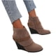 thumbnail image 2 of Botas de tacón alto para mujer, informales, con cordones, cremallera, Color sólido Wmkox8yii hfjk477, 2 of 9