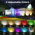 thumbnail image 4 of Focos solares MOFOYEAH, 9 colores, 1000 lúmenes, IP68, resistentes al agua, 4 of 9