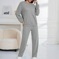 thumbnail image 2 of biudgviw Pajama Sets for Women Soft Oversized Long Sleeve Hoodies Sweatshirt Loose Sweatpants Loungewear Sleepwear Pjs Sets, 2 of 4