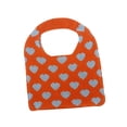 thumbnail image 1 of Bolso de mano Hobo para mujer, de poliéster, con gran capacidad, accesorios y corazón hueco. Naranja, 1 of 4