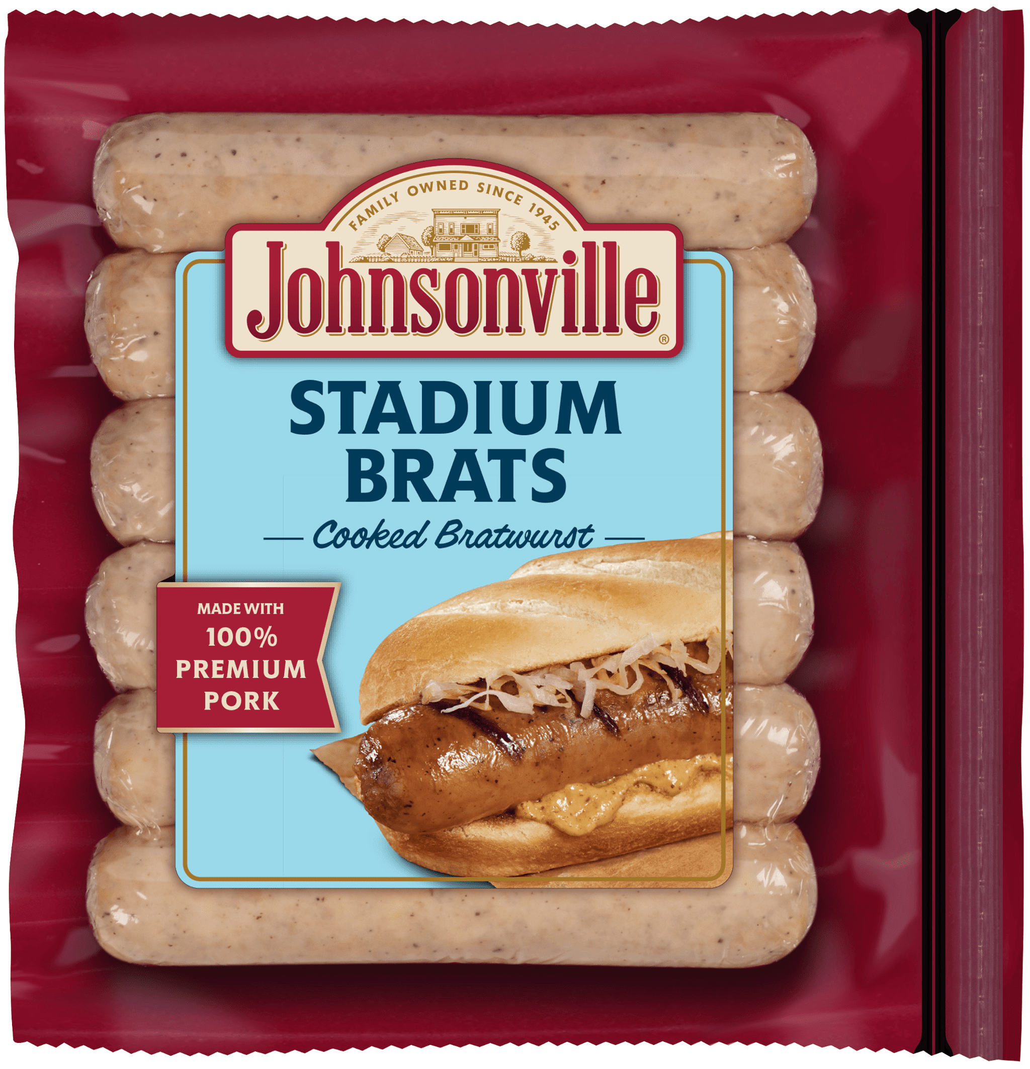 Johnsonville Stadium Brats 6 Count, 14 oz