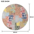 thumbnail image 6 of Pioneer Flower Floral Print Pattern Round Tablecloth 60"x60",Wrinkle Wipeable Table Cloth for Kitchen Dining Room Picnic Patio Party, 6 of 6