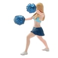 thumbnail image 4 of KLKCMS 1/64 Cheerleader Model Miniature Dancing Girl Model for Sand Table DIY Scene loose hair, 4 of 9