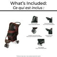 thumbnail image 5 of Gen7Pets Regal PLUS™ Pet Stroller, Dog Stroller - Cat Stroller, Black/Red, 5 of 5