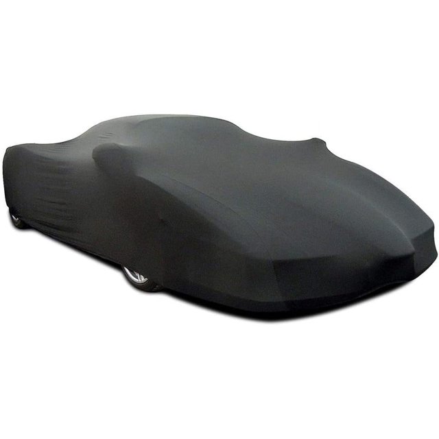 LAICAIW Indoor Car Cover Custom Fit Stretch Soft Fabric Compatible with Audi RS6 (Black)