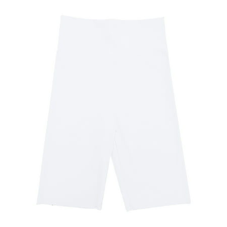 

TIREOW Lightweight Pants for Kids Children s Girl Elastic Waist Outer Wear High Waist Yoga Shorts Thin Ice Silk Bottoming Five Points Pants Daily Outdoor Trousers(7-8 Years White)