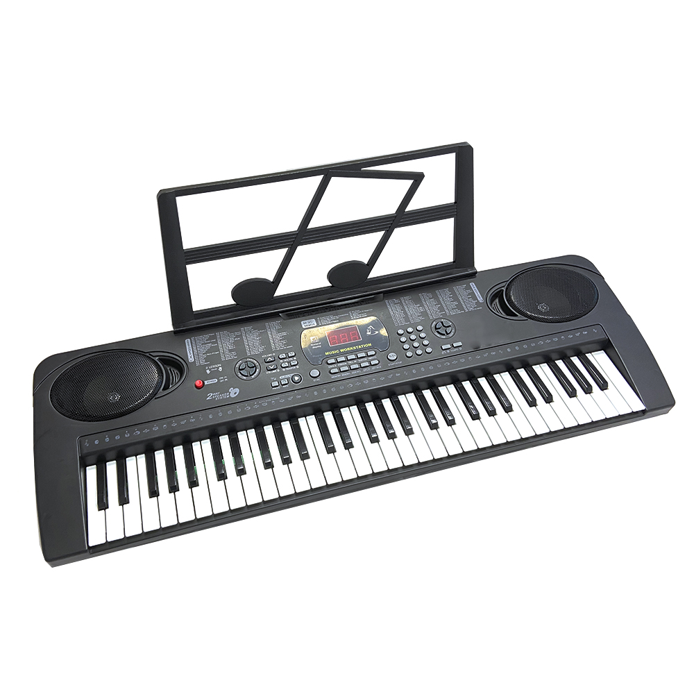 Electric Keyboard 61Key Digital Musical Piano Keyboard with Headphone Jack Microphone for Children Kids Xmas Gift