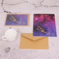thumbnail image 5 of Happy Birthday gift Starry Sky Hot Stamping Cards Folding Universal Card Business Cards Message Card and Envelope, 5 of 5