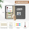 thumbnail image 5 of DIY Felt Bulletin Board 24" x 16" Self Adhesive Photos Memo Folding Felt Board Small Bulletin Board Notice Board Message Board Wall Decor Sign Board Home Office Classroom Horizontal Pin Board, Black, 5 of 9