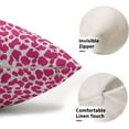 thumbnail image 2 of Hot Pink Cheetah Lumbar Throw Pillow Covers 12X20 In Set of 2 Leopard Rectangular Pillow Cases Animal Pillow Cover with Zipper Preppy Home Decor For Sofa Couch Housewarming Gift Bed Porch Outdoor, 2 of 6