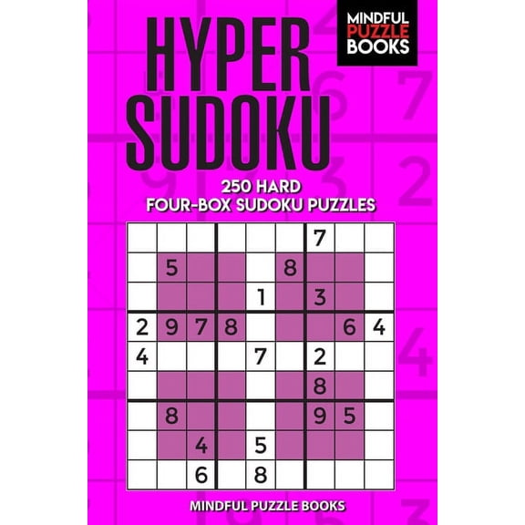 Windoku Hyper Sudoku: 250 Hard Four-Box Sudoku Puzzles, Book 12, (Paperback)