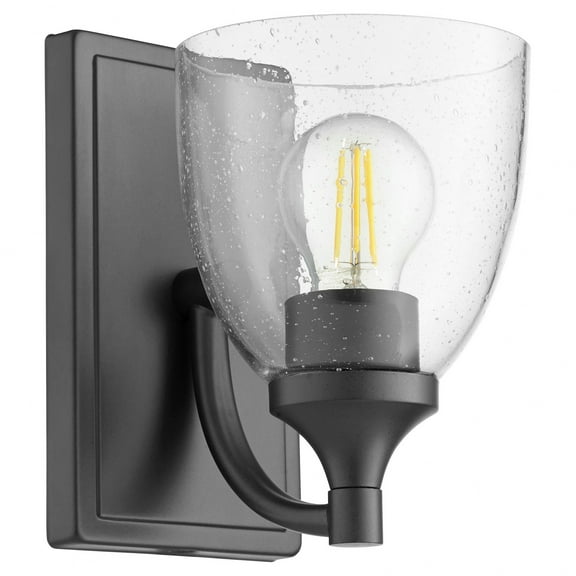 Enclave 1 - Light Matte Black / Black Wall Sconce