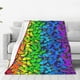 thumbnail image 1 of Balery Multicolored Butterflies Manta de Felpa Suave y Acogedora – Cobija de Franela Aterciopelada para Cama, Lavable y Cálida para Sofá, Mascotas, Transpirable-60"x50", 1 of 7