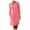 A-Orange636, variant on Half Button Placket Midi Dress for Women Roll Tab Sleeve Casual Shift Dress