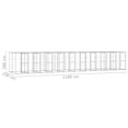thumbnail image 4 of vidaXL Outdoor Dog Kennel Galvanised Steel 24.2 m², 4 of 4