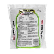 Wiggle Worm 100% Pure Organic Mineral-Dense Worm Castings Fertilizer in Resealable Zipper Pouch, 4.5lbs - Improves Soil Fertility and Aeration for Growing Better Houseplants, Vegetables, and More