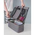 thumbnail image 3 of Beach Bag for Women with Cooler Compartment, Beach Gifts for Lady, Mesh Swimming Pool Bags Lunch Work Tote, 3 of 5